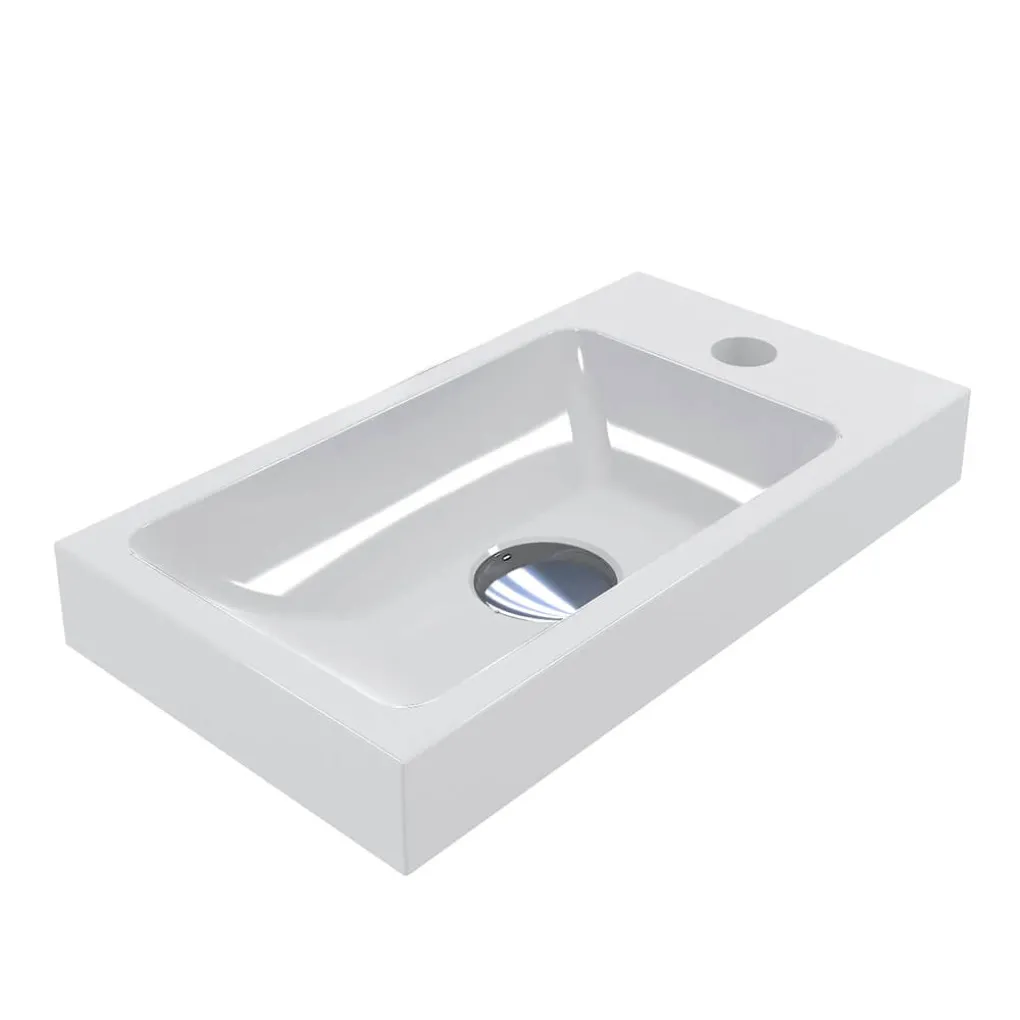 Мебельный умывальник Fancy Marble Izolda 400, белый (11940101)- Фото 2